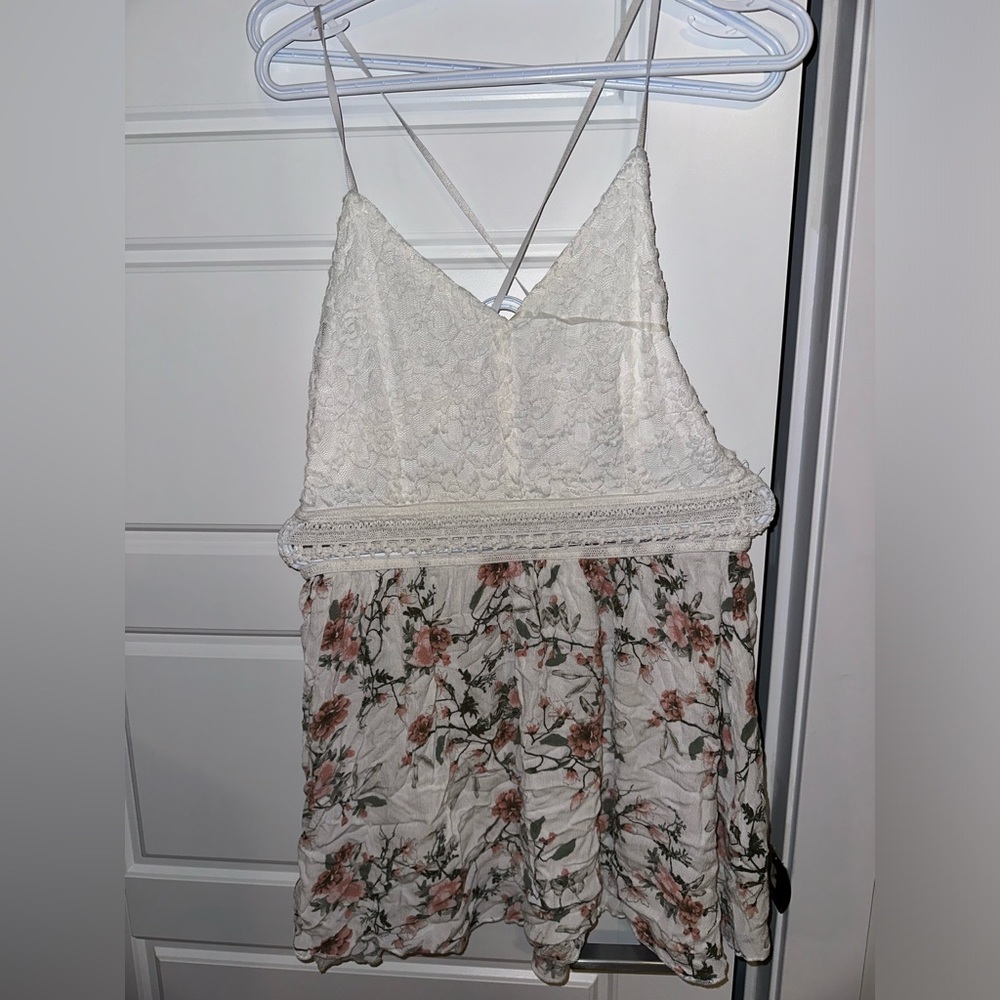 Ardene mini dress floral shirt top